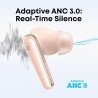 Anker Soundcore Earbuds with Dolby Audio | Liberty 5 | Bluetooth | In-Ear | Microphone | Pink | Noise canceling | Wireless