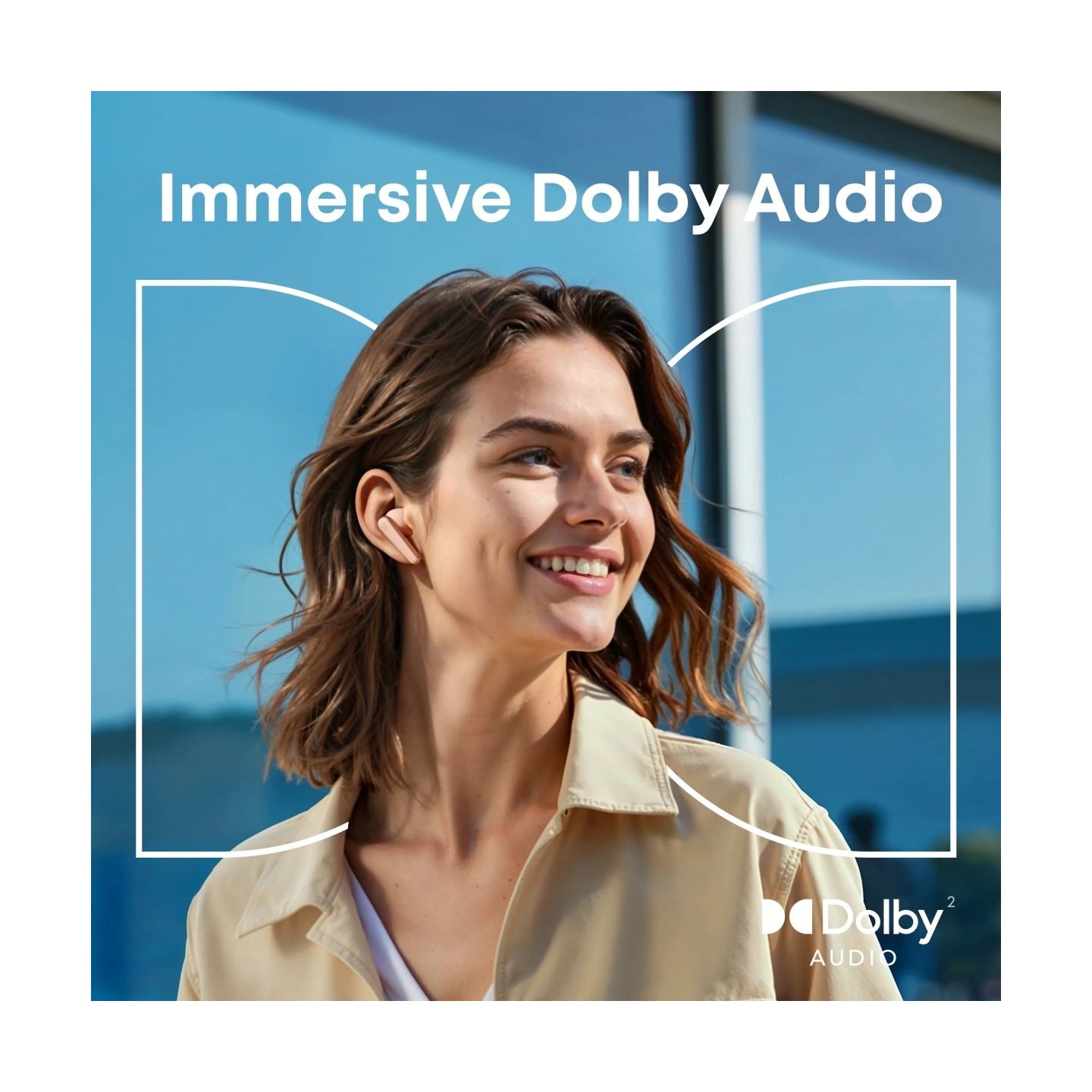 Anker Soundcore Earbuds with Dolby Audio | Liberty 5 | Bluetooth | In-Ear | Microphone | Pink | Noise canceling | Wireless