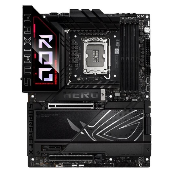 Asus ROG MAXIMUS Z890 HERO | Processor family Intel | Processor socket LGA1851 | DDR5 | Supported hard disk drive interfaces M.2