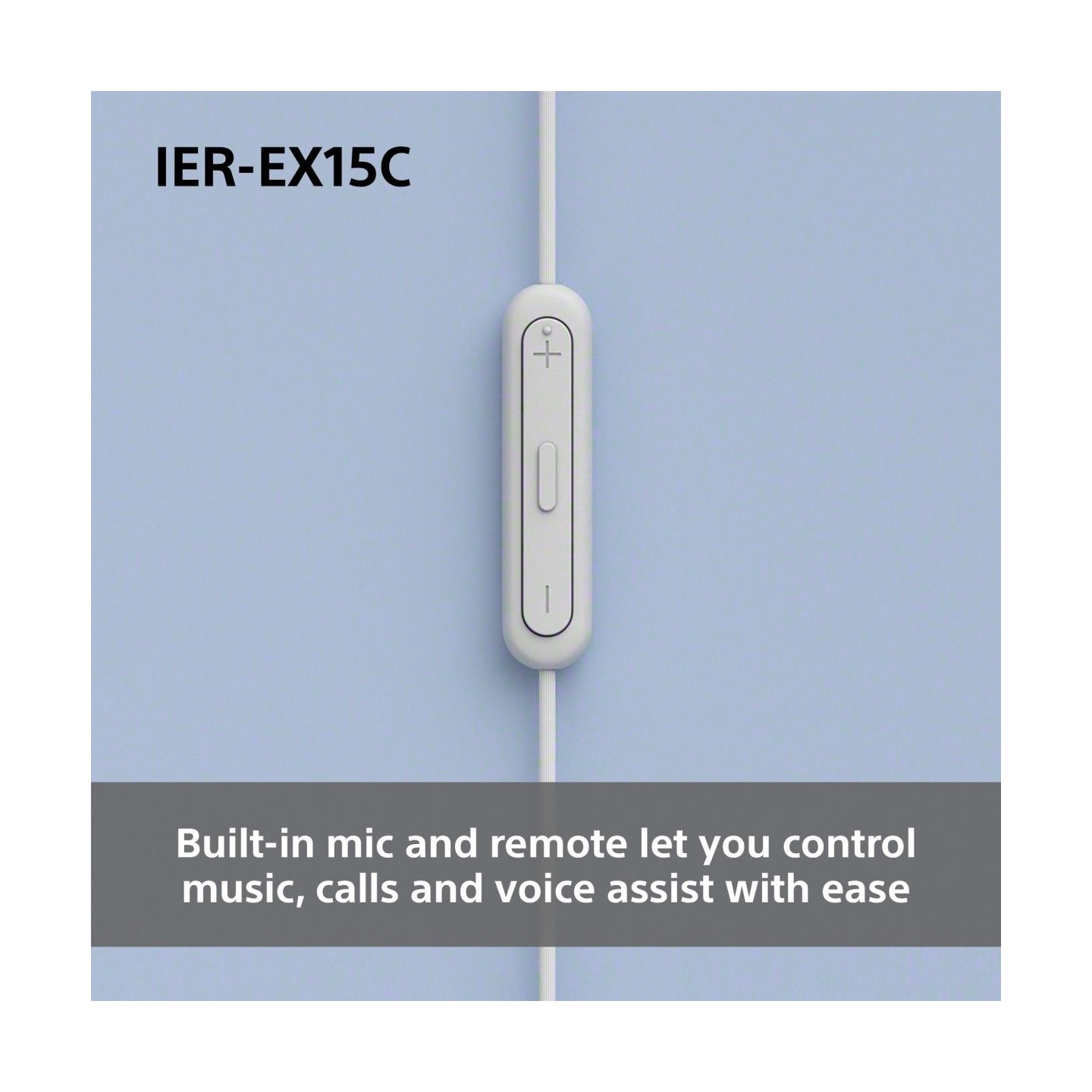 Sony Earbuds | IER‑EX15C | Wired | In-ear | Microphone | White