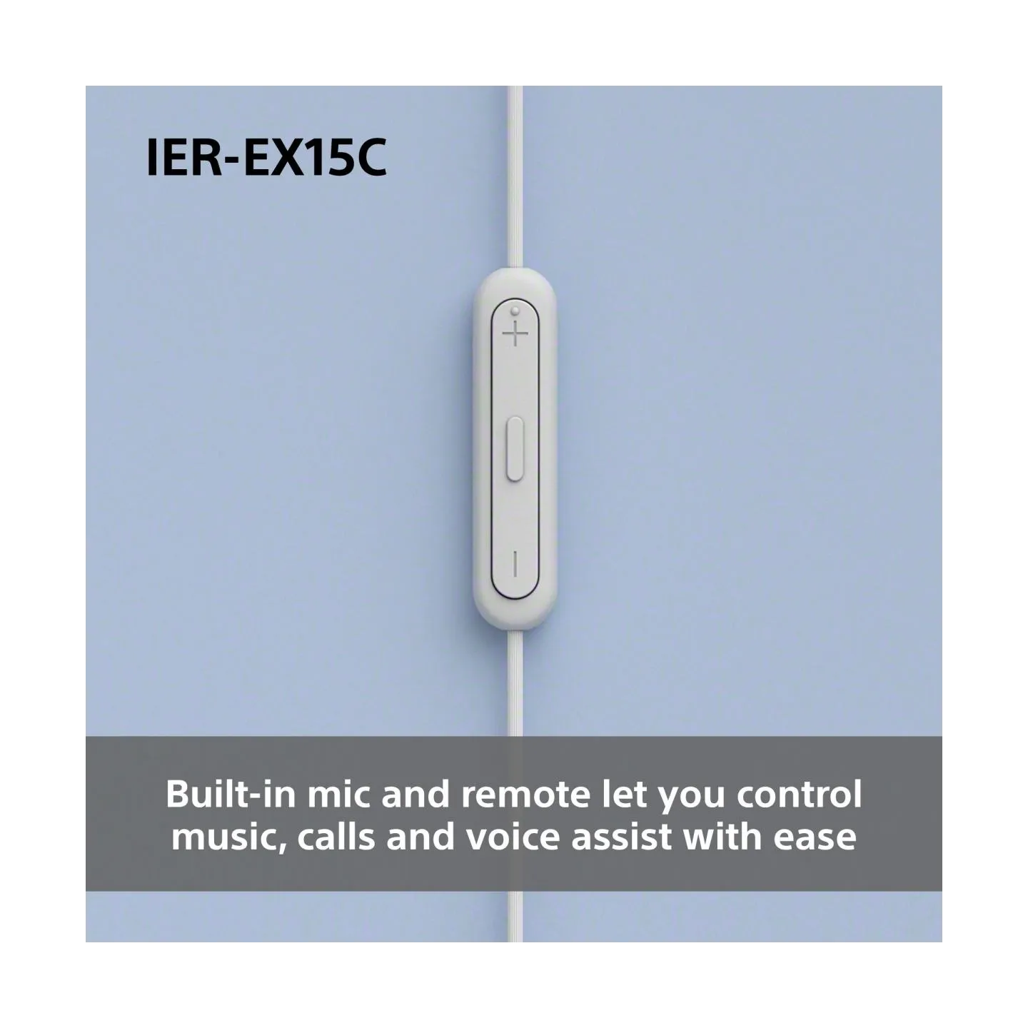 Sony Earbuds | IER‑EX15C | Wired | In-ear | Microphone | White