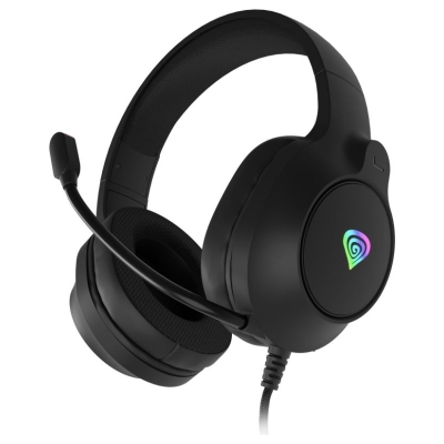 Genesis Gaming Headset | Neon 213 RGB | Wired | Over-Ear | Microphone | Black