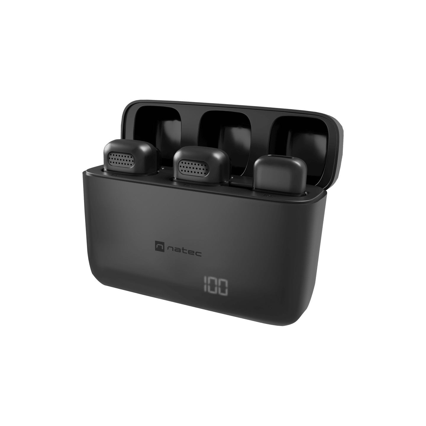 Natec | Hopper Lavier Mobile Microphone USB-C, 2 pcs | Black | Noise reduction