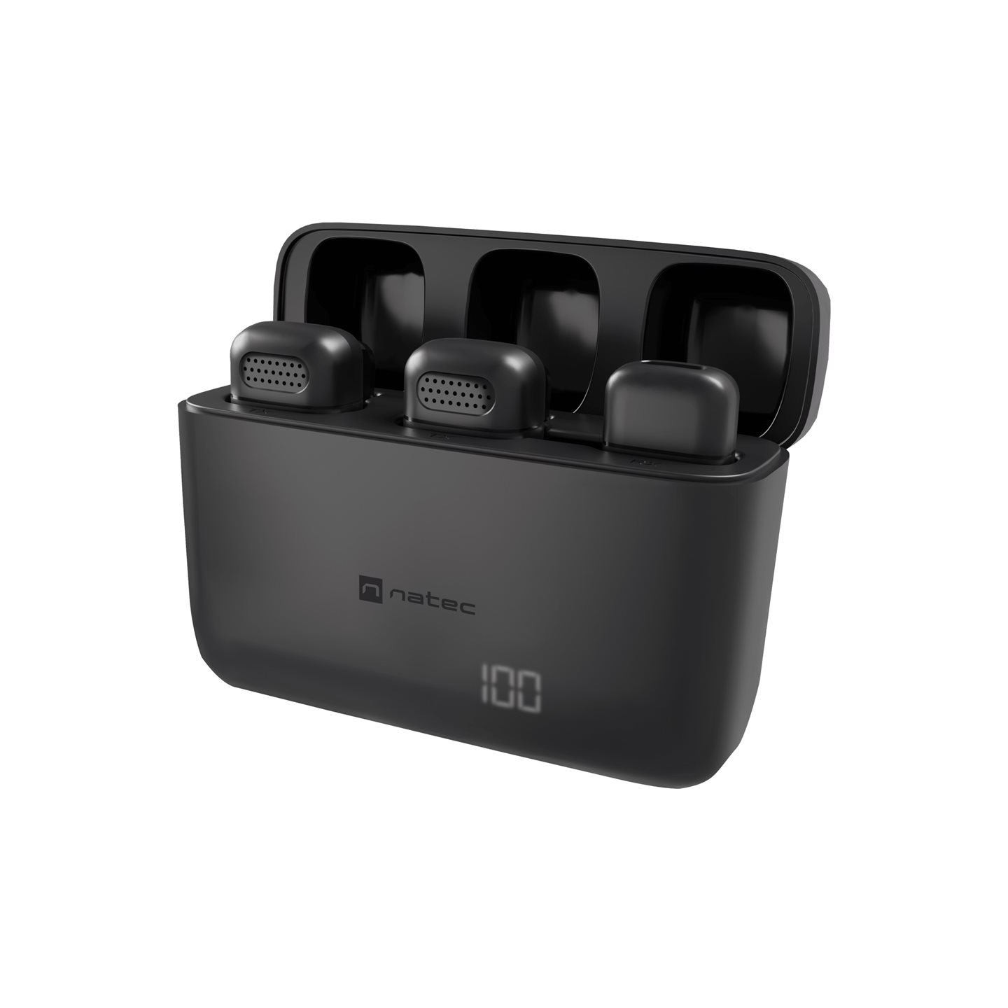 Natec | Hopper Lavier Mobile Microphone USB-C, 2 pcs | Black | Noise reduction