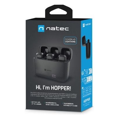 Natec | Microphone | NMI-2253 | Hopper | Black | Noise reduction