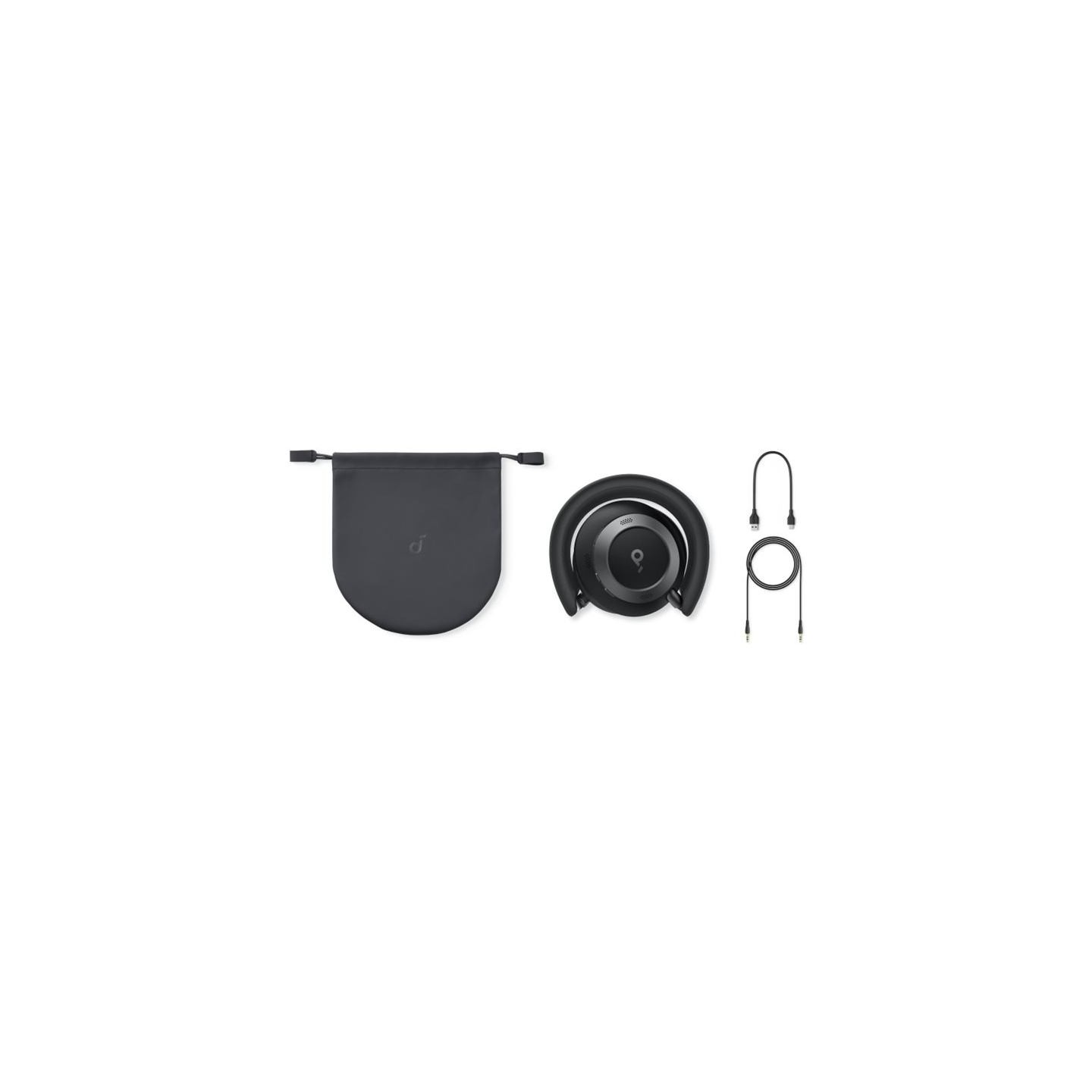 Anker Soundcore | Foldable Headphones | Space One Pro | Bluetooth | Over-ear | Microphone | Jet Black | Wireless
