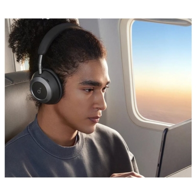 Anker Soundcore | Foldable Headphones | Space One Pro | Bluetooth | Over-ear | Microphone | Jet Black | Wireless