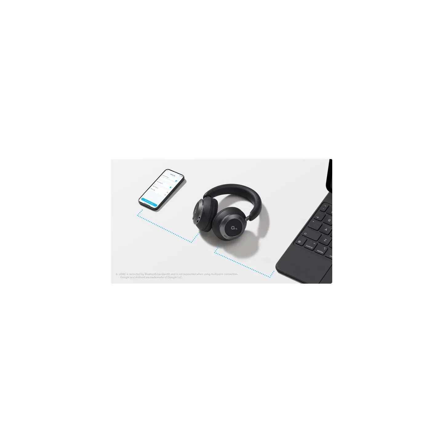 Anker Soundcore | Foldable Headphones | Space One Pro | Bluetooth | Over-ear | Microphone | Jet Black | Wireless