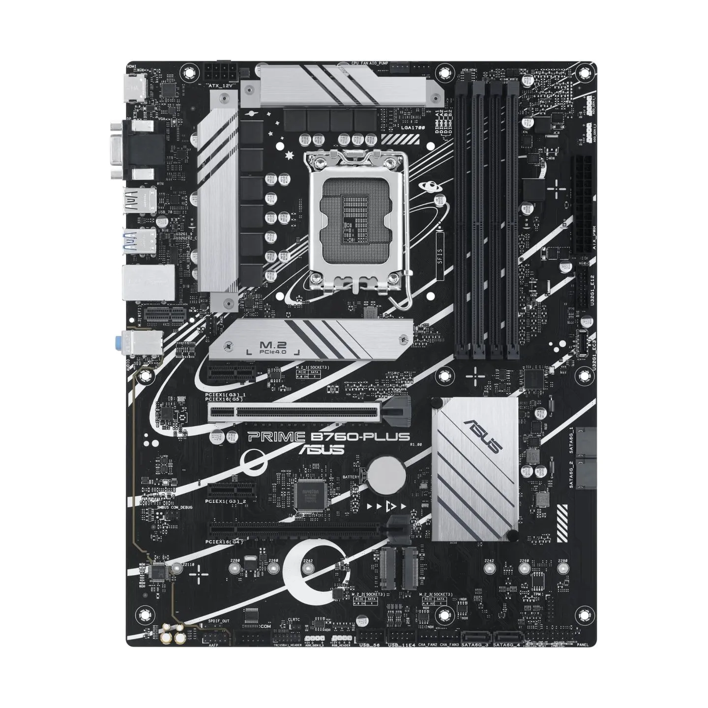 Asus | PRIME B760 PLUS | Processor family Intel | Processor socket LGA1700 | DDR5 | Number of SATA connectors 4