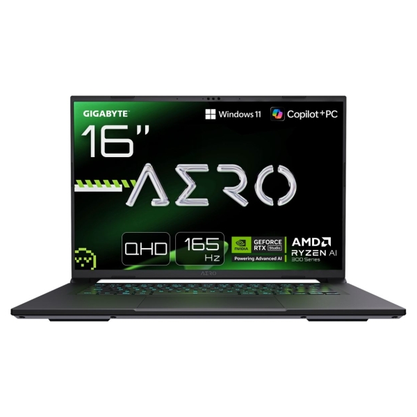 Gigabyte AERO X16 Gaming 1WH | Lunar White | 16 " | IPS | WQXGA | 2560 x 1600 pixels | 165 Hz | Anti-glare | AMD Ryzen Al 7 | 35
