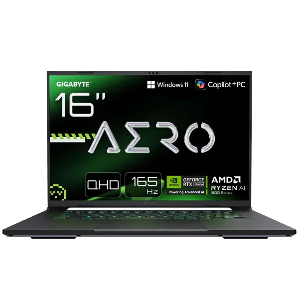 Gigabyte AERO X16 Gaming 1WH | Lunar White | 16 " | IPS | WQXGA | 2560 x 1600 pixels | 165 Hz | Anti-glare | AMD Ryzen Al 7 | 35