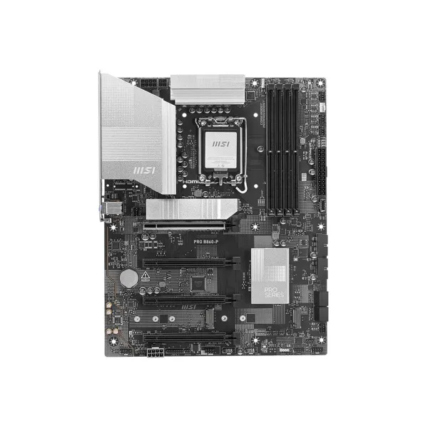 MSI PRO B860-P | Processor family Intel | Processor socket LGA1851 | DDR5 | Memory slots 2 | Supported hard disk drive interface