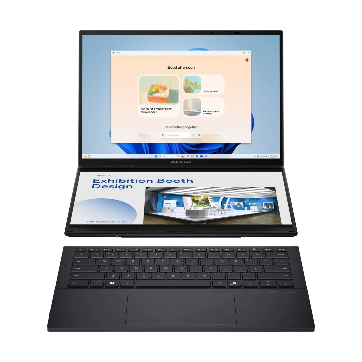 Asus Notebook|ASUS|ZenBook Series|DUO|UX8406CA-PZ009W|CPU  Core Ultra|U9-285H|2900 MHz|14"|Touchscreen|2880x1800|RAM 32GB|LPDDR5