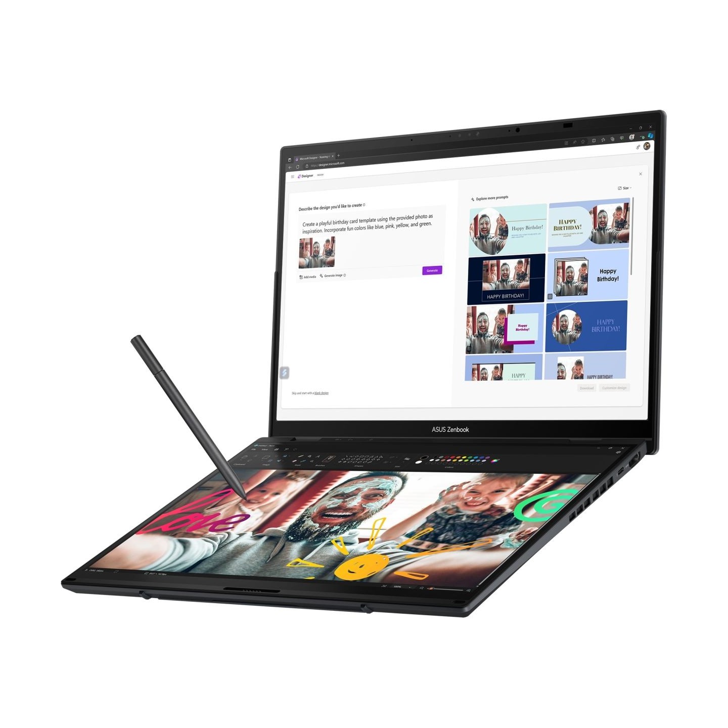 Asus Notebook|ASUS|ZenBook Series|DUO|UX8406CA-PZ009W|CPU  Core Ultra|U9-285H|2900 MHz|14"|Touchscreen|2880x1800|RAM 32GB|LPDDR5