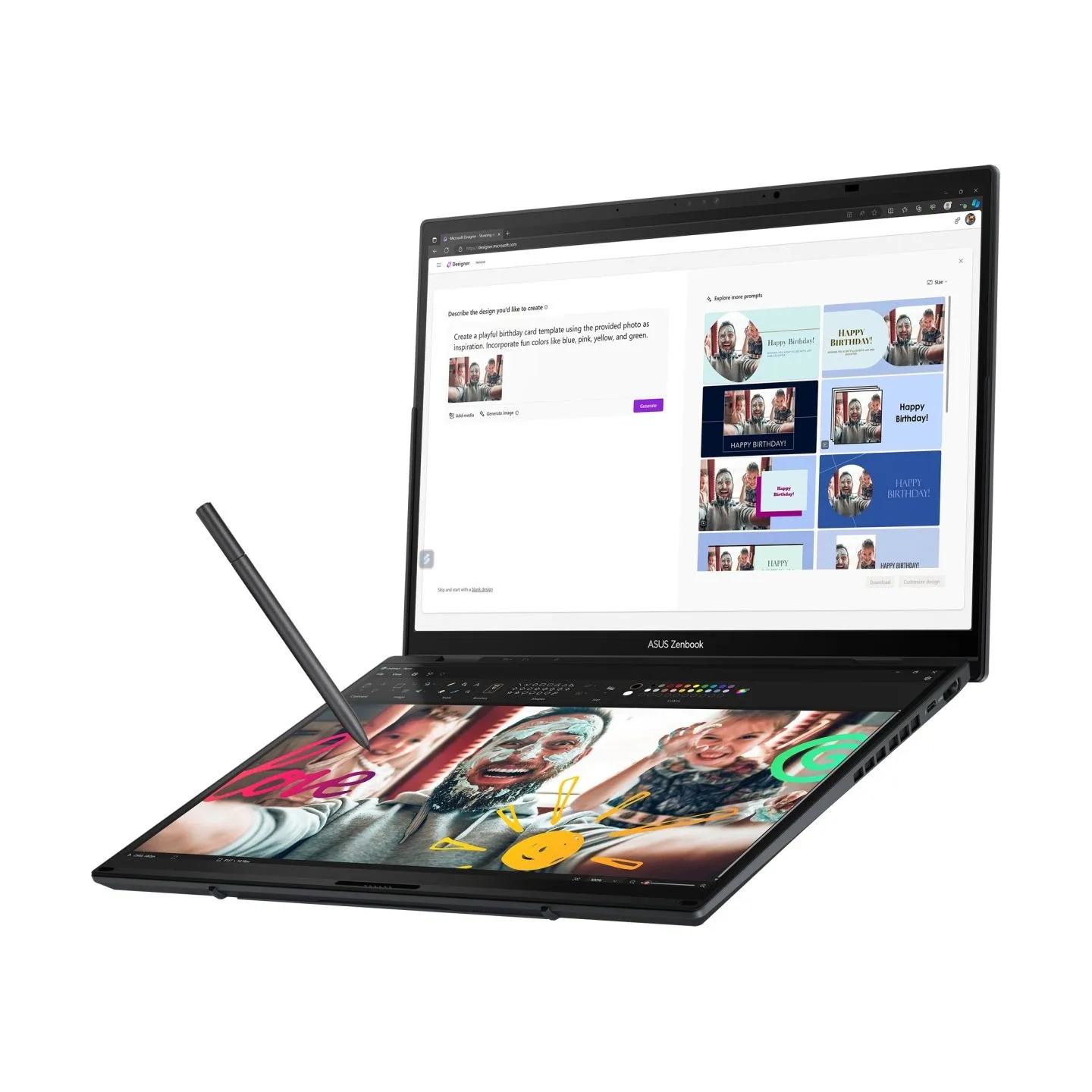 Asus Notebook|ASUS|ZenBook Series|DUO|UX8406CA-PZ009W|CPU  Core Ultra|U9-285H|2900 MHz|14"|Touchscreen|2880x1800|RAM 32GB|LPDDR5