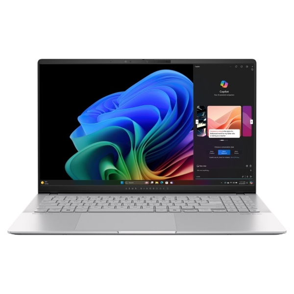 Asus Vivobook S S5507QA-MA112W | Cool Silver | 15.6 " | OLED | 3K | 120 Hz | 2880 x 1620 pixels | Glossy | Snapdragon X Elite | 