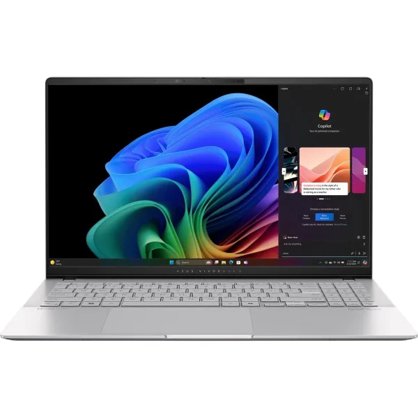 Asus Vivobook S S5507QA-MA112W | Cool Silver | 15.6 " | OLED | 3K | 120 Hz | 2880 x 1620 pixels | Glossy | Snapdragon X Elite | 