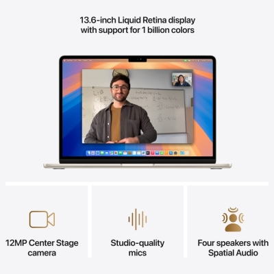 Apple MacBook | Air | Starlight | 13 " | IPS | 2560 x 1664 pixels | Apple M4 | 16 GB | Solid-state drive capacity 256 GB | Apple