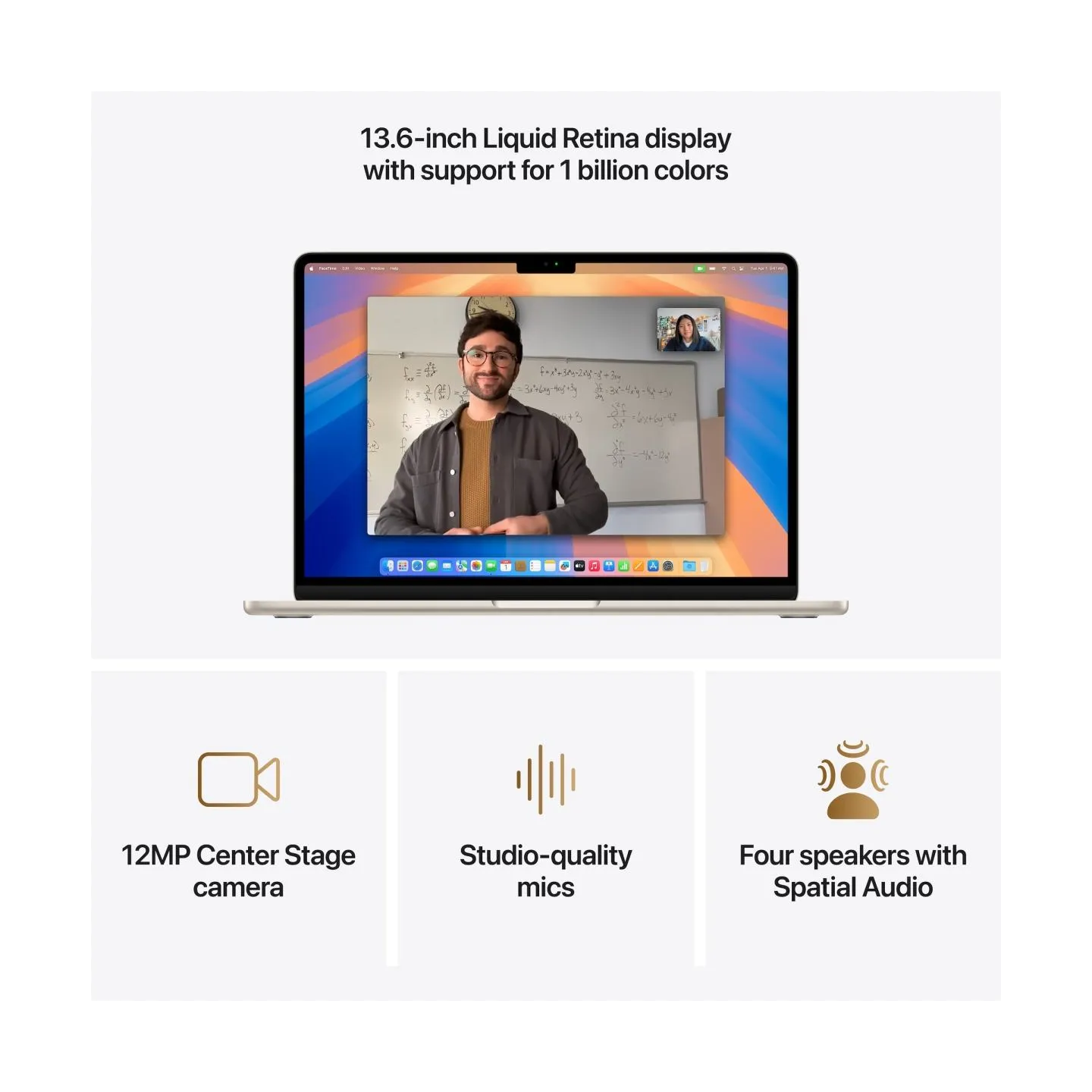 Apple MacBook | Air | Starlight | 13 " | IPS | 2560 x 1664 pixels | Apple M4 | 16 GB | Solid-state drive capacity 256 GB | Apple