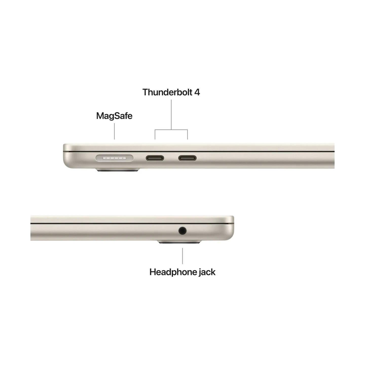 Apple MacBook | Air | Starlight | 13 " | IPS | 2560 x 1664 pixels | Apple M4 | 16 GB | Solid-state drive capacity 256 GB | Apple