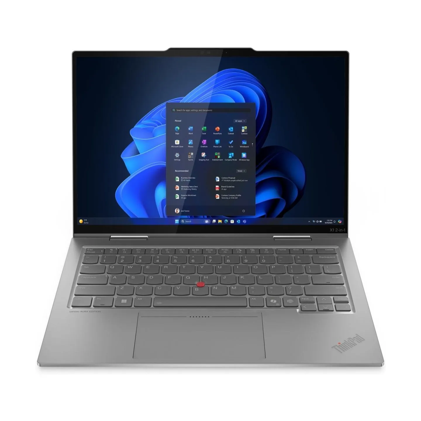 Lenovo ThinkPad X1 2-in-1 G10 Intel | Grey | 14 " | IPS | Touchscreen | WUXGA | 1920 x 1200 pixels | Anti-glare | Intel Core Ult
