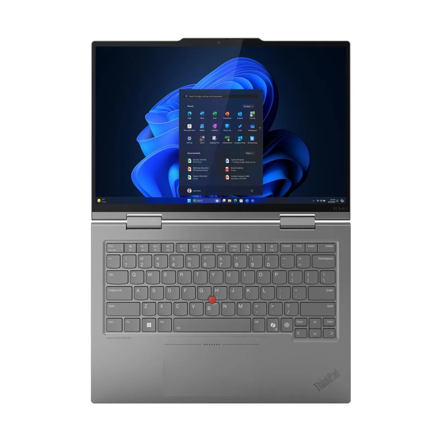 Lenovo ThinkPad X1 2-in-1 G10 Intel | Grey | 14 " | IPS | Touchscreen | WUXGA | 1920 x 1200 pixels | Anti-glare | Intel Core Ult