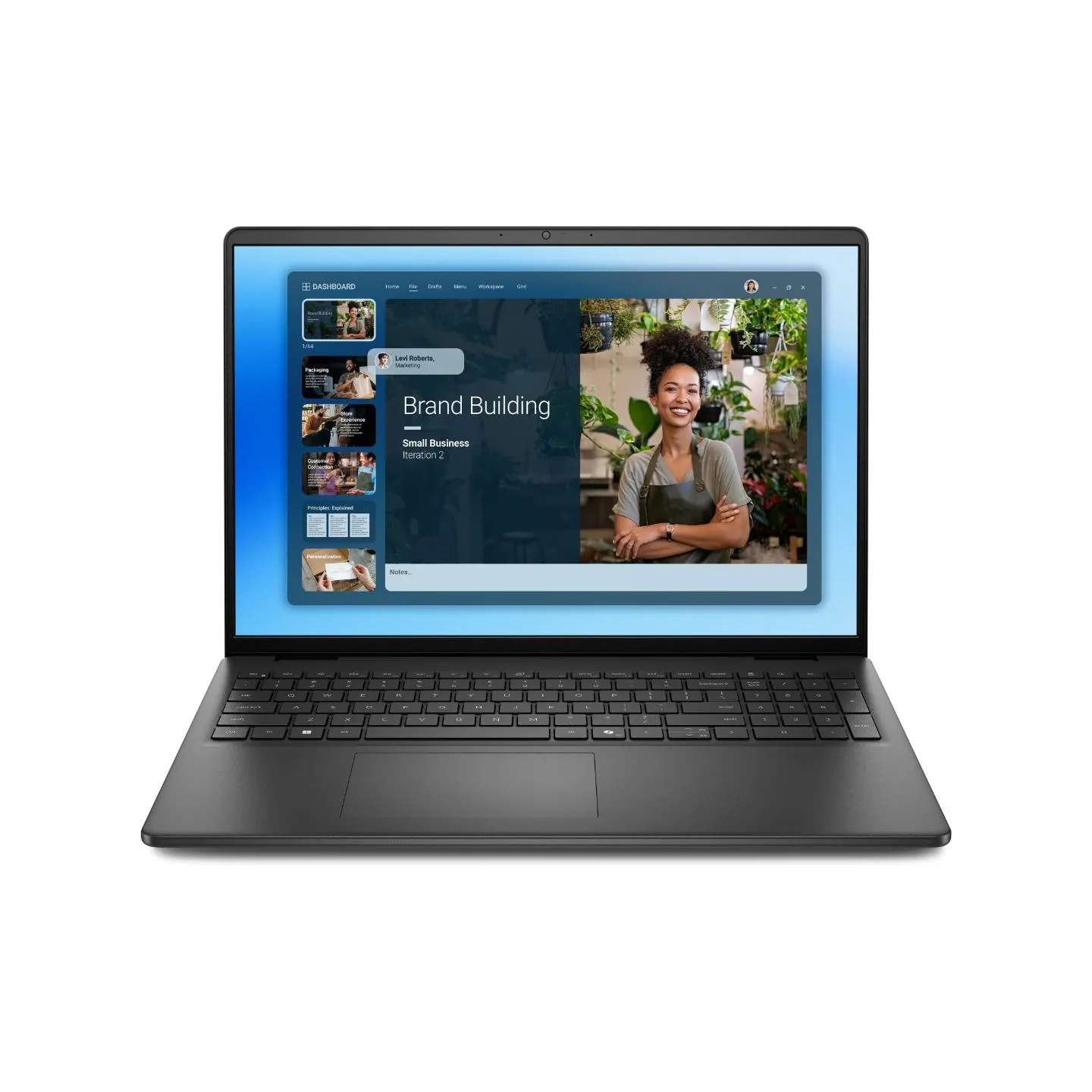 Dell 16 DC16250 | Carbon Black | 16 " | FHD+ | 1920 x 1200 pixels | Anti-glare | Intel Core 5 | 120U | 16 GB | DDR5 | Solid-stat