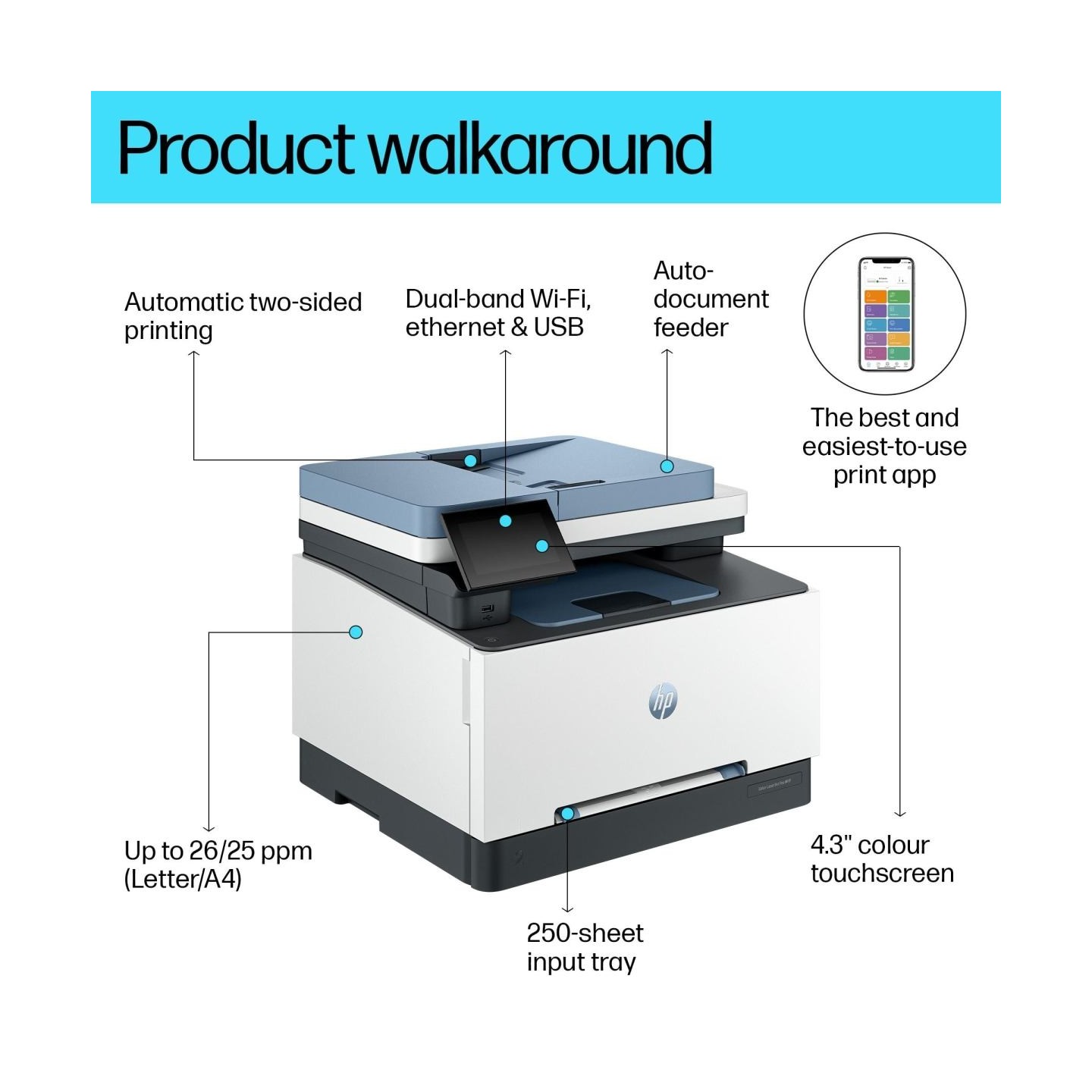 HP Color LJ Pro MFP 3302sdw 25ppm Prntr
