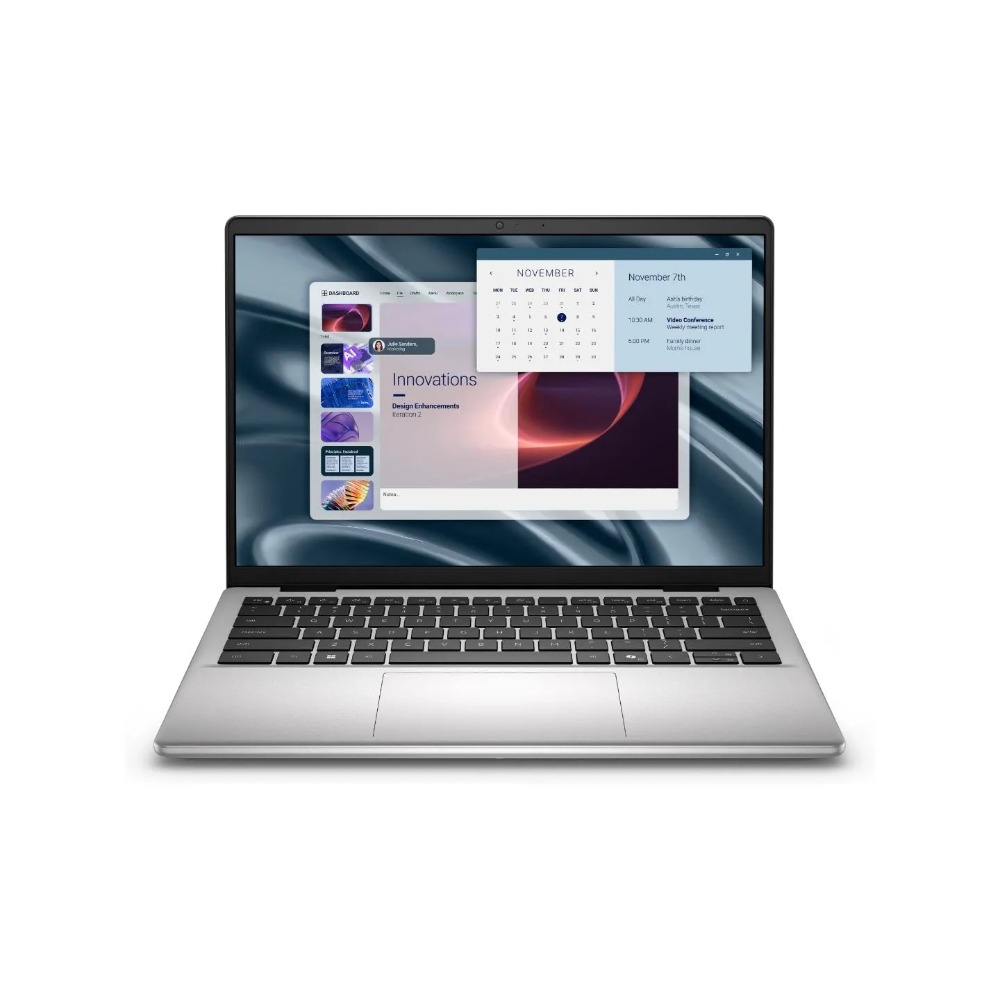 Dell Pro 14 Essential PV14255 | Platinum Silver | 14 " | 2K | 1920 x 1200 pixels | Anti-glare | AMD Ryzen AI 7 | 350 | 16 GB | D