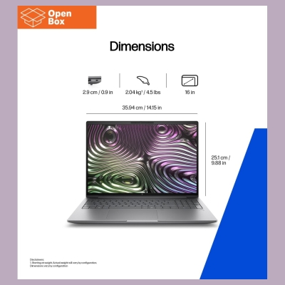 HP ZBook X G1i Mobile Workstation 16 - OPENBOX - Ultra 9-285H, 64GB, 1TB SSD, RTX PRO 2000 Blackwell 8GB, 16 WQXGA 400-nit AG, 5