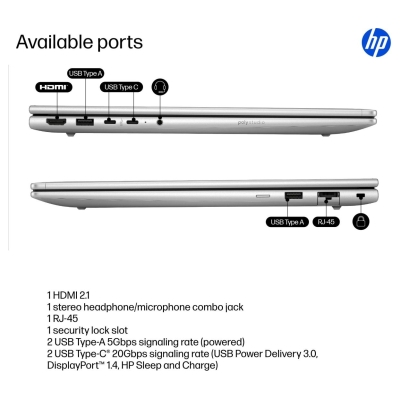 HP ProBook 4 G1iR 16 - BOX DAMAGE - Core 5-120U, 16GB, 512GB SSD, 16 WUXGA 300-nit AG, 1080p non-IR cam, FPR, US backlit keyboar