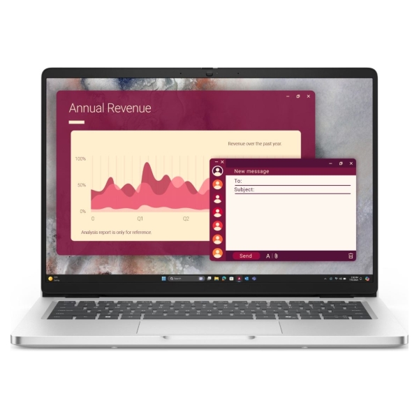 Dell Pro 14 PC14250 | Platinum Silver | 14 " | IPS | FHD+ | Anti-glare | Intel Core Ultra 7 | 265U | 16 GB | DDR5 | Solid-state 