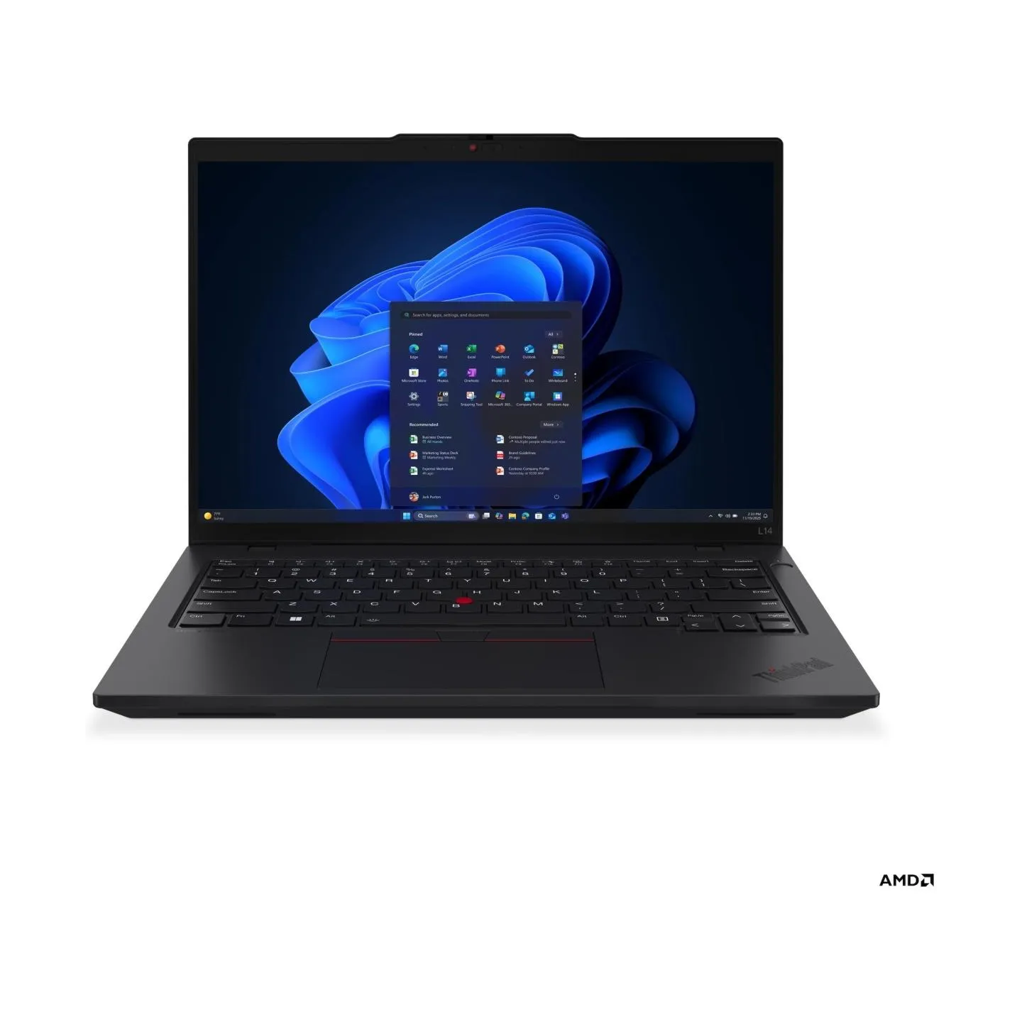 Lenovo ThinkPad L14 G6 AMD | Black | 14 " | IPS | WUXGA | 1920 x 1200 pixels | Anti-glare | AMD Ryzen 7 PRO | 250 | 16 GB | SODI