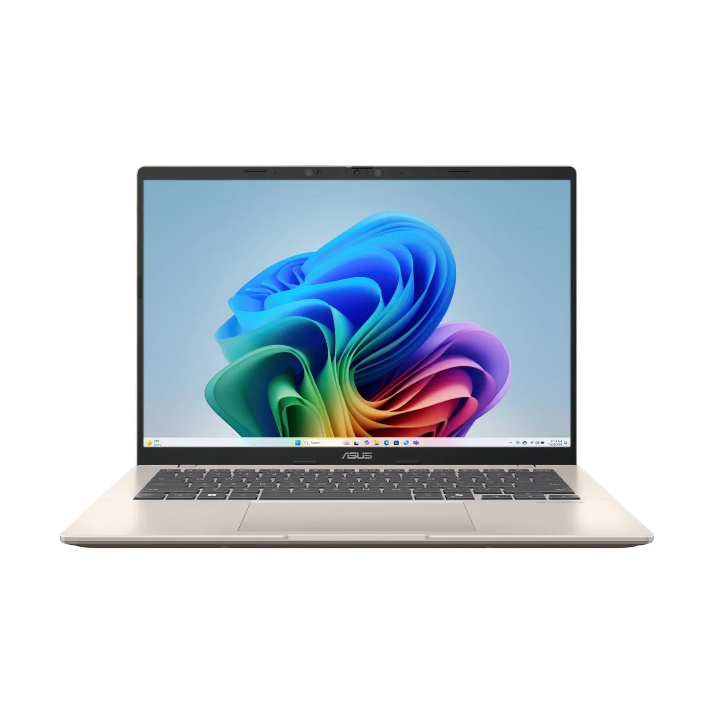 Asus Vivobook 14 X1407QA-LY045W | Platinum Gold | 14 " | IPS | WUXGA | 1920 x 1200 pixels | 60 Hz | Anti-glare | Snapdragon X | 