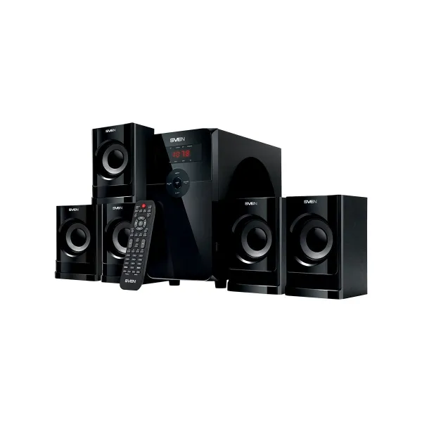 Sven Speakers SVEN HT-201, black (80W, Bluetooth, FM, USB/SD, Display, RC unit)