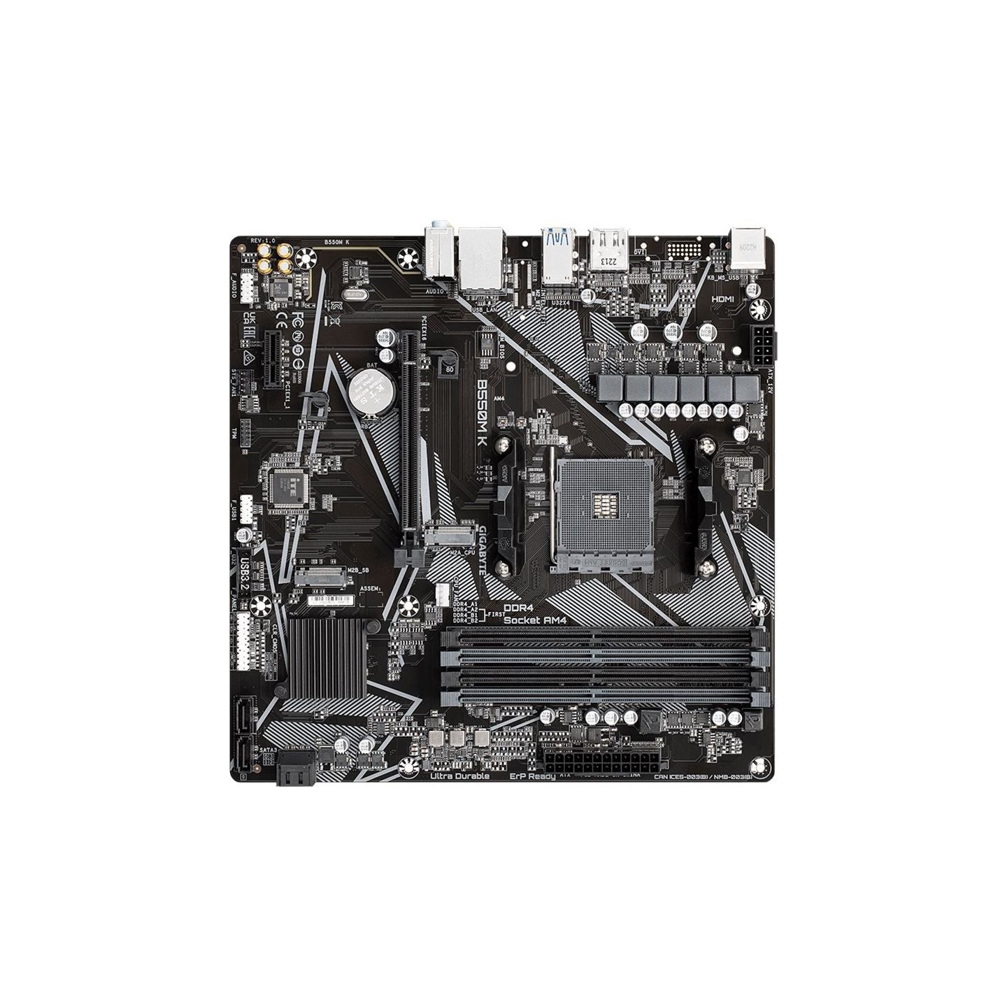 Gigabyte B550M K AM4 DDR4 mATX MB