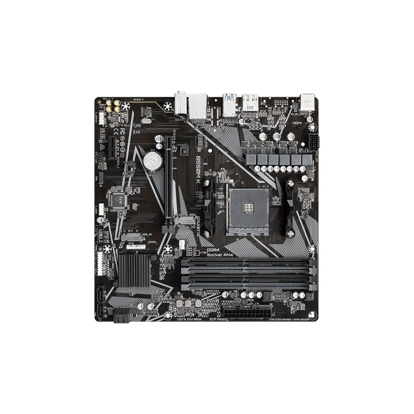 Gigabyte B550M K AM4 DDR4 mATX MB
