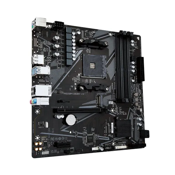 Gigabyte | A520M DS3H V2 | Processor family AMD | Processor socket AM4 | DDR4 DIMM | Memory slots 2 | Number of SATA connectors 