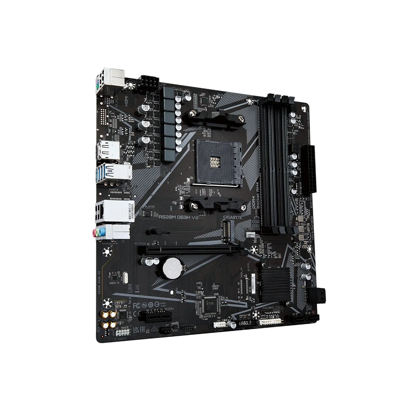 Gigabyte A520M DS3H V2 AM4 DDR4 Micro