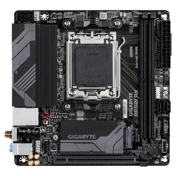 Gigabyte | B650I AX 1.0 | Processor family AMD | Processor socket AM5 | DDR5 DIMM | Supported hard disk drive interfaces SATA, M