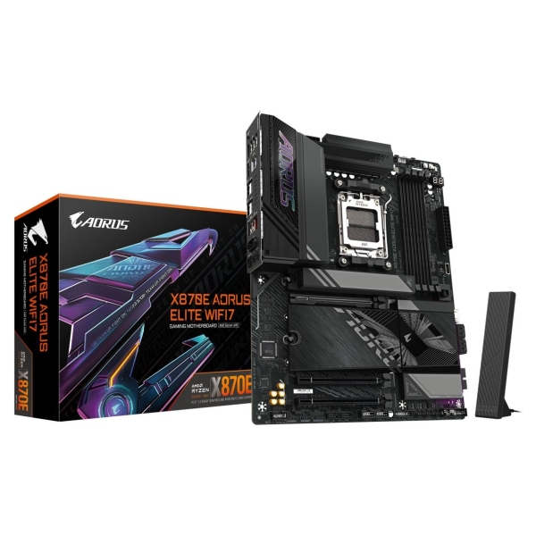 Gigabyte Motherboard X870E A ELITE WIFI7 AM5 4DDR5 HDMI/USB-C ATX