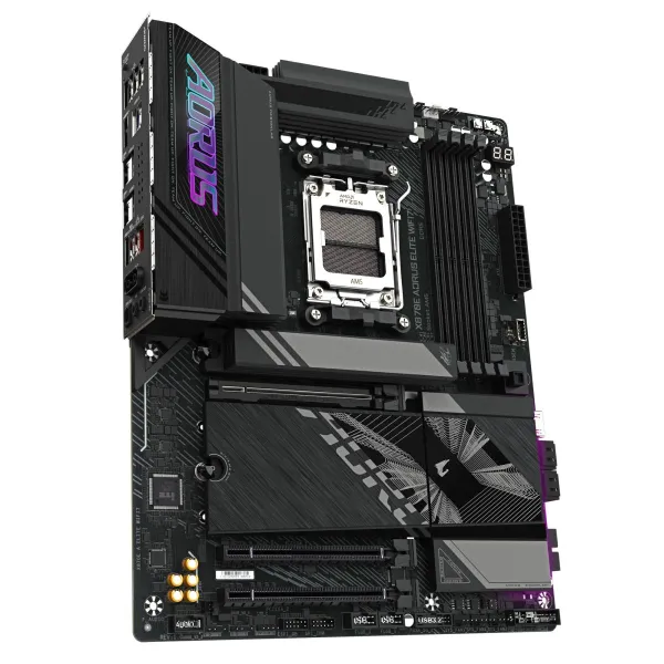 Gigabyte X870E A ELITE WIFI7 | Processor family AMD | Processor socket AM5 | DDR5 | Supported hard disk drive interfaces SATA, M