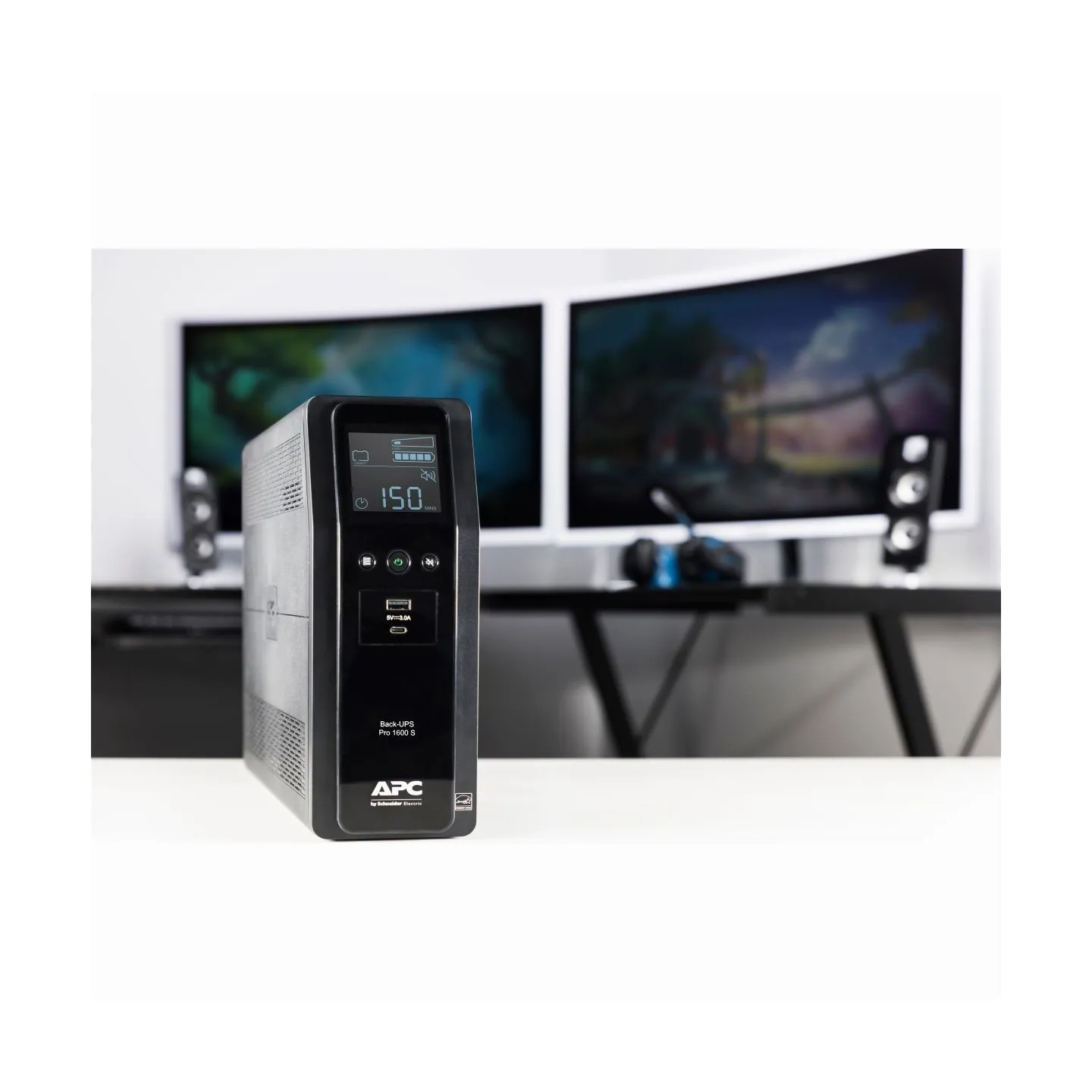 APC BACK UPS PRO BR 1600VA, SINEWAVE,8 OUTLETS, AVR, LCD INTERFACE