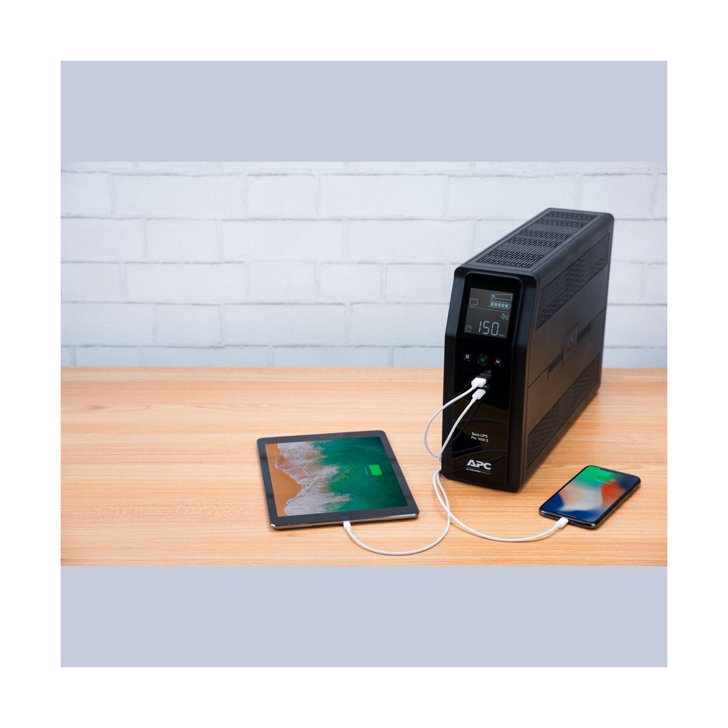 APC BACK UPS PRO BR 1600VA, SINEWAVE,8 OUTLETS, AVR, LCD INTERFACE