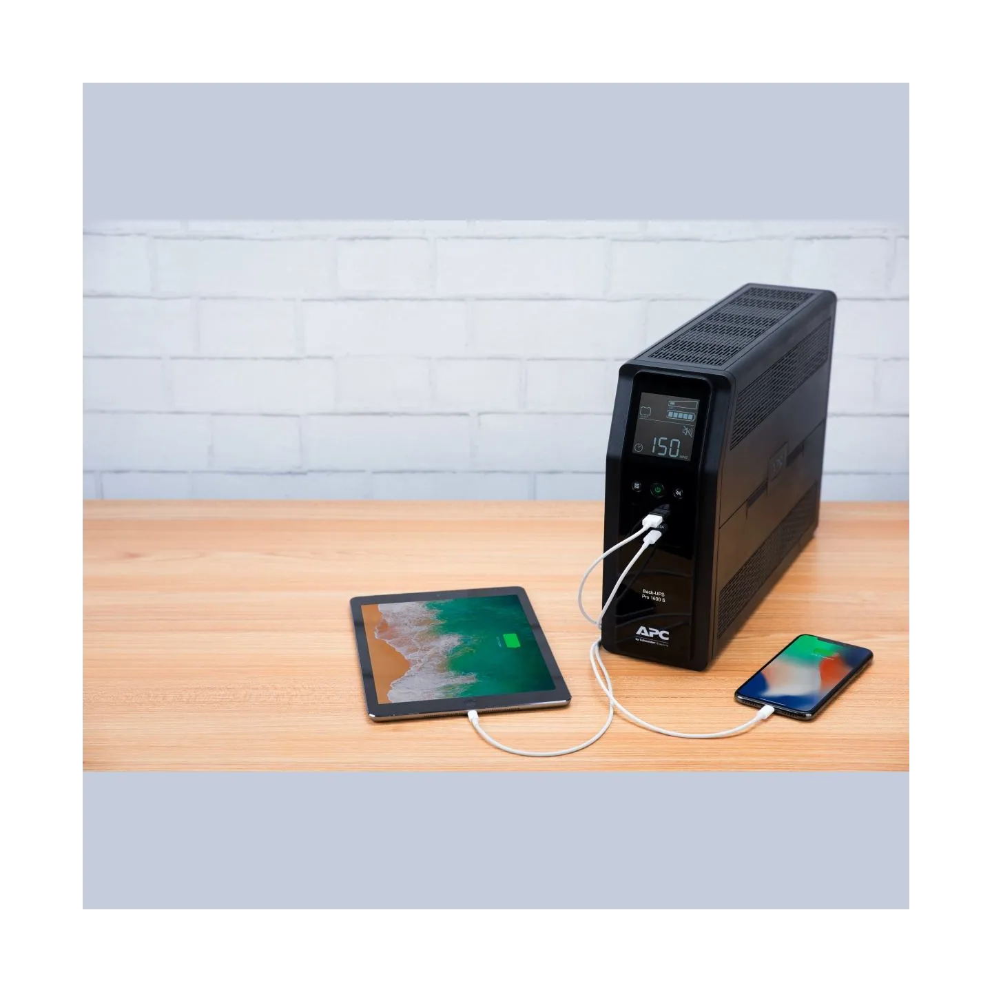 APC BACK UPS PRO BR 1600VA, SINEWAVE,8 OUTLETS, AVR, LCD INTERFACE