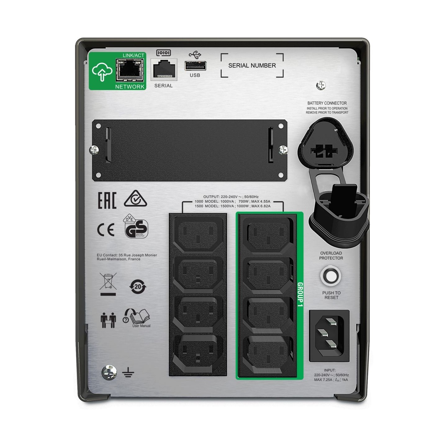 APC SmartConnect UPS SMT 1500 VA Tower