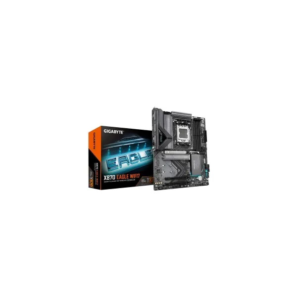 Gigabyte X870 EAGLE WIFI7 | Processor family AMD | Processor socket AM5 | DDR5 DIMM | Supported hard disk drive interfaces SATA,
