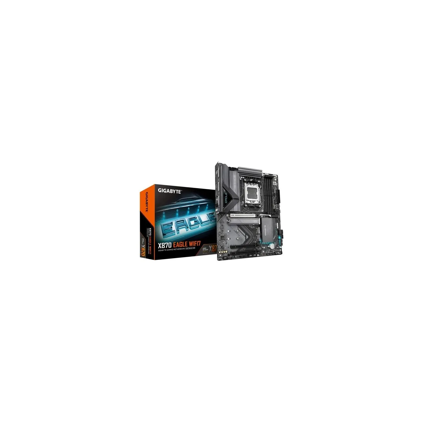 Gigabyte X870 EAGLE WIFI7 | Processor family AMD | Processor socket AM5 | DDR5 DIMM | Supported hard disk drive interfaces SATA,