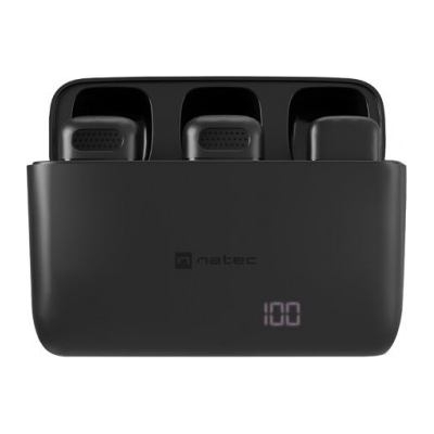 Natec Mobile microphone HOPPER lavalier wireless lightning