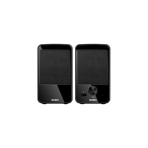Sven 312 USB-powered (2x2W); Front power button and the volume control